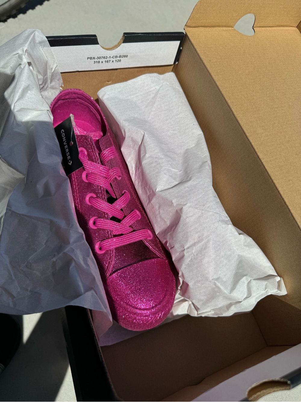 Converse Glitter Low-Top sneakers - Magenta - Picture 3 of 4